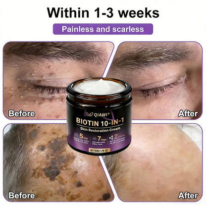Made and Shipped from USA 🍁 QIAWI® Biotin 10-in-1 Skin Restoration Cream
