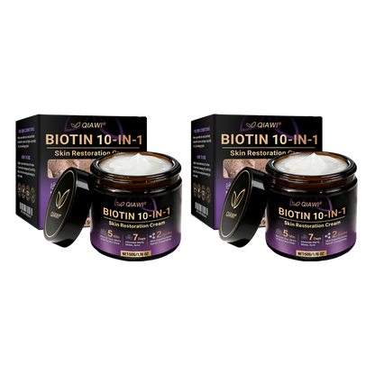 Made and Shipped from USA 🍁 QIAWI® Biotin 10-in-1 Skin Restoration Cream