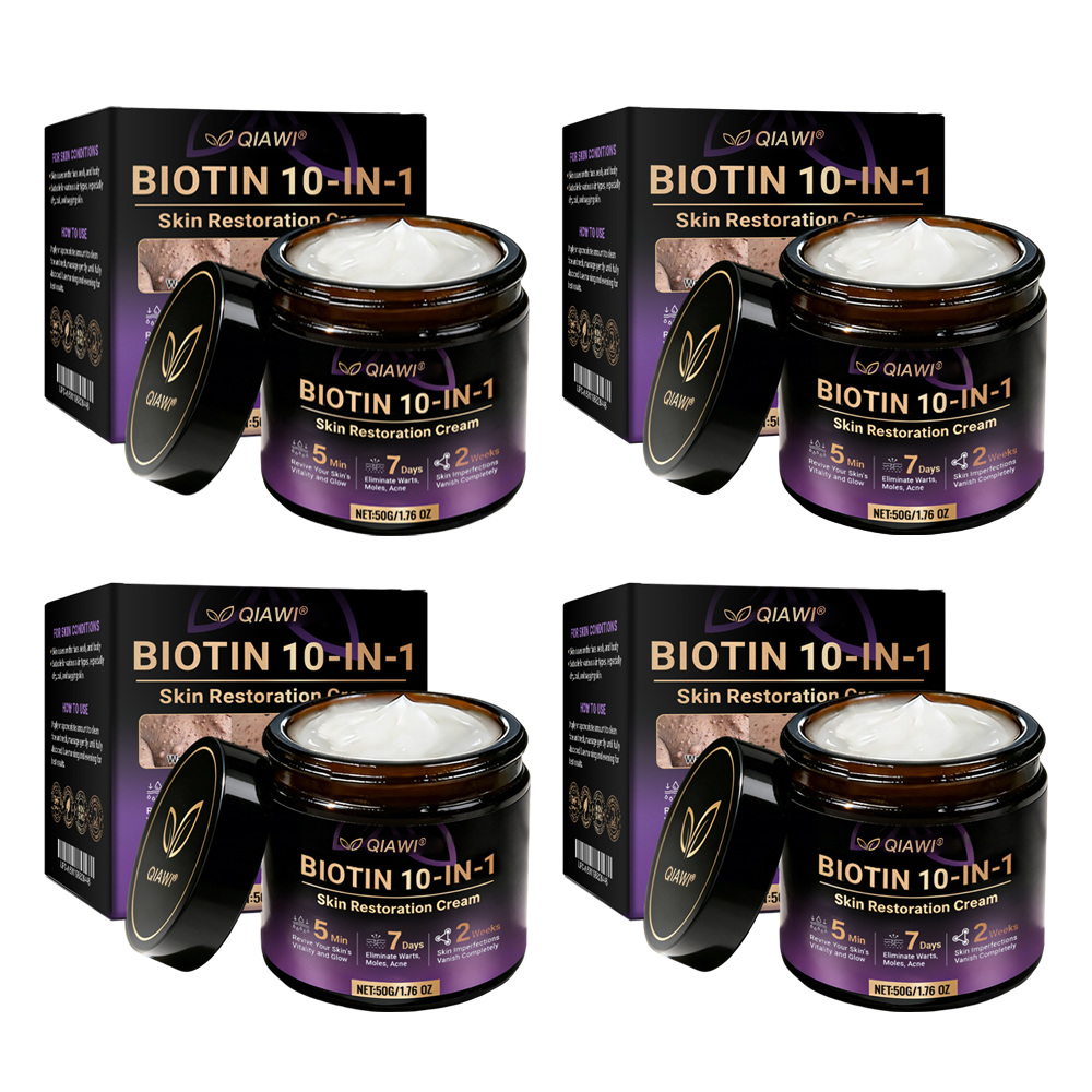 Made and Shipped from USA 🍁 QIAWI® Biotin 10-in-1 Skin Restoration Cream
