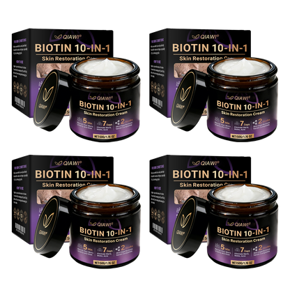 Made and Shipped from USA 🍁 QIAWI® Biotin 10-in-1 Skin Restoration Cream
