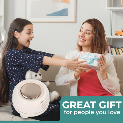 Silent 360° Mini Fan with USB-C & Flexible Clip